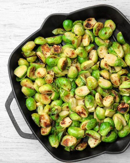 Cavolini di Bruxelles gratinati in padella