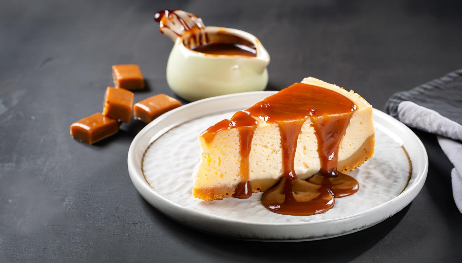 Cheesecake al caramello salato