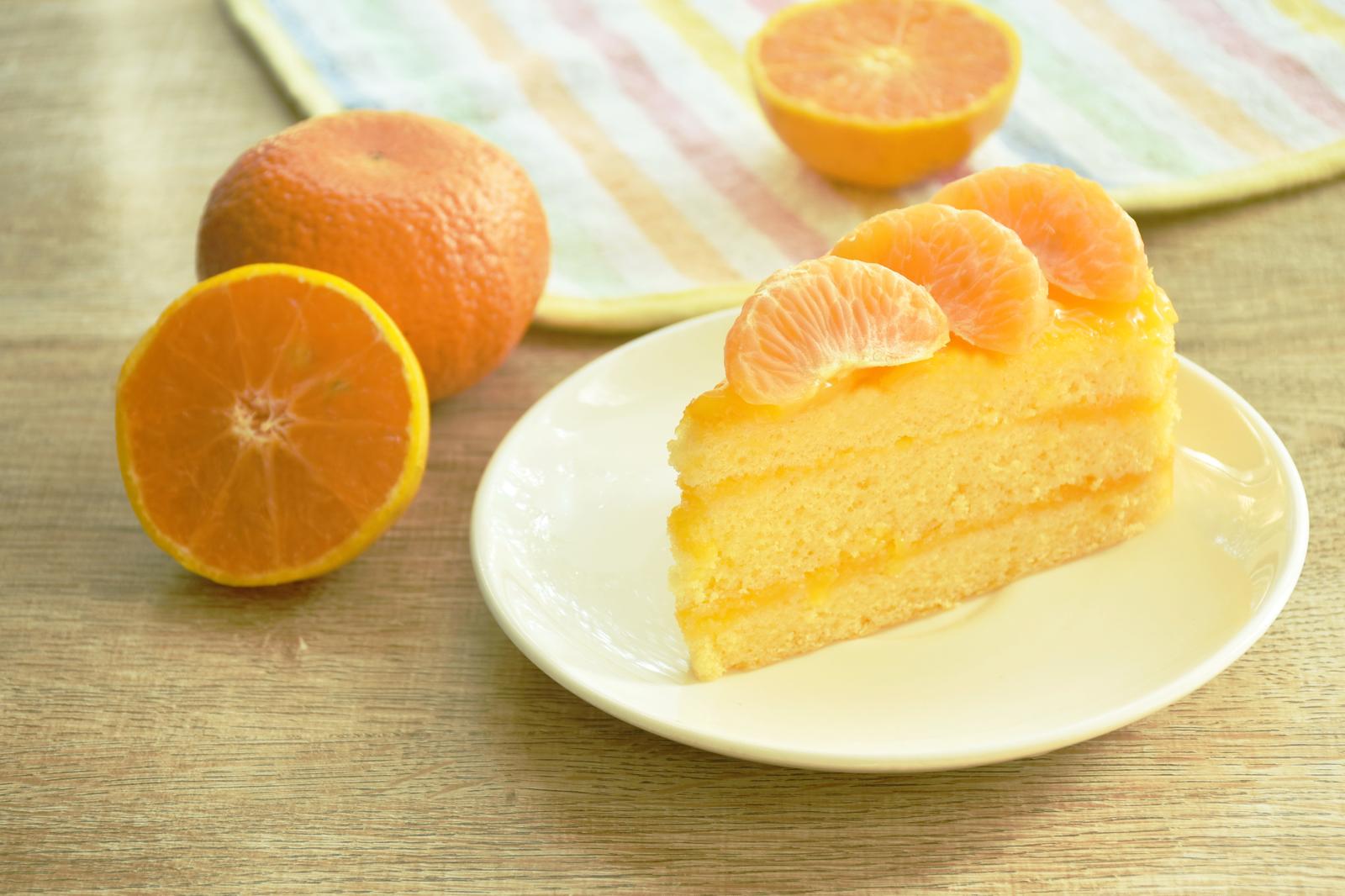 Chiffon cake all'arancia