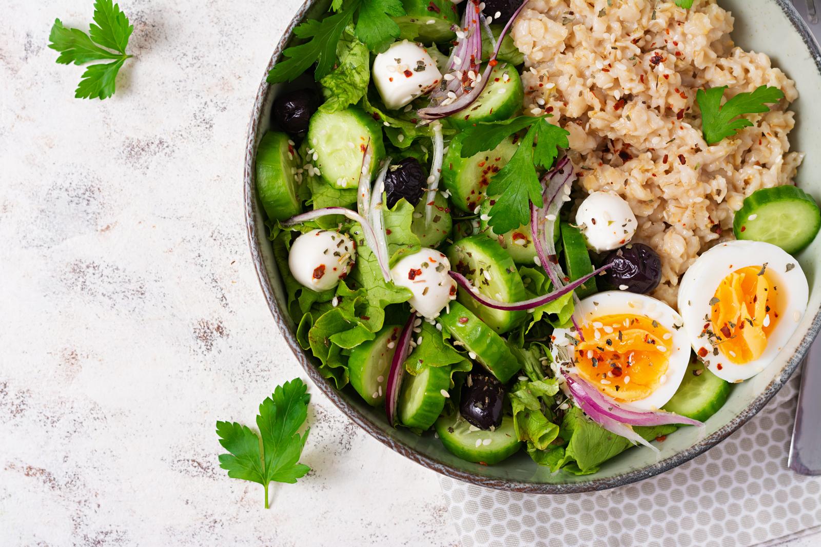 Insalata con uova sode
