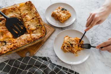Lasagne zucca e salsiccia