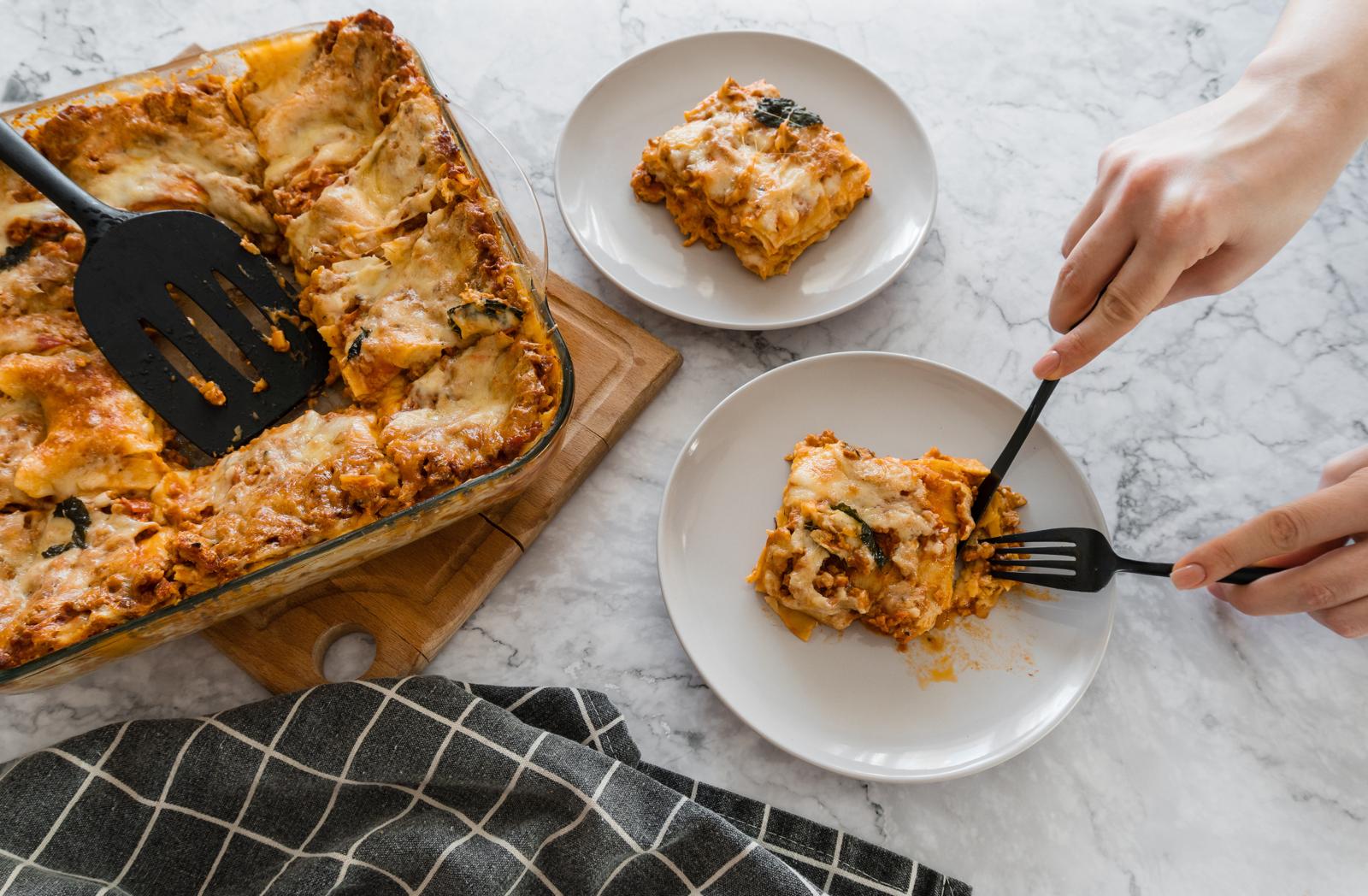 Lasagne zucca e salsiccia