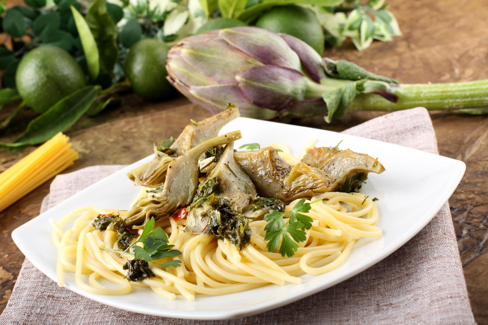Pasta con i carciofi