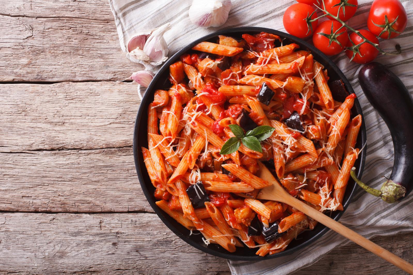 Pasta con le melanzane