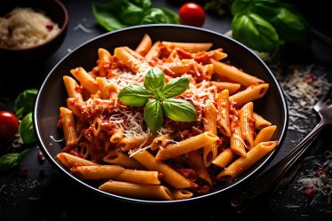 Pasta con melanzane e pomodorini