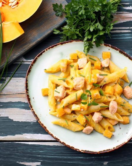 Pasta salmone e zucchine