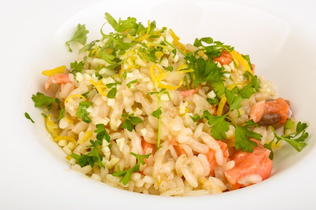 Risotto al salmone