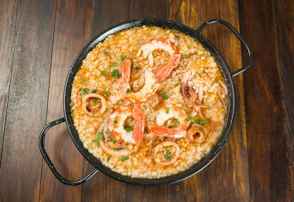 Risotto con gamberi