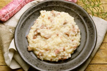 Risotto radicchio e salsiccia