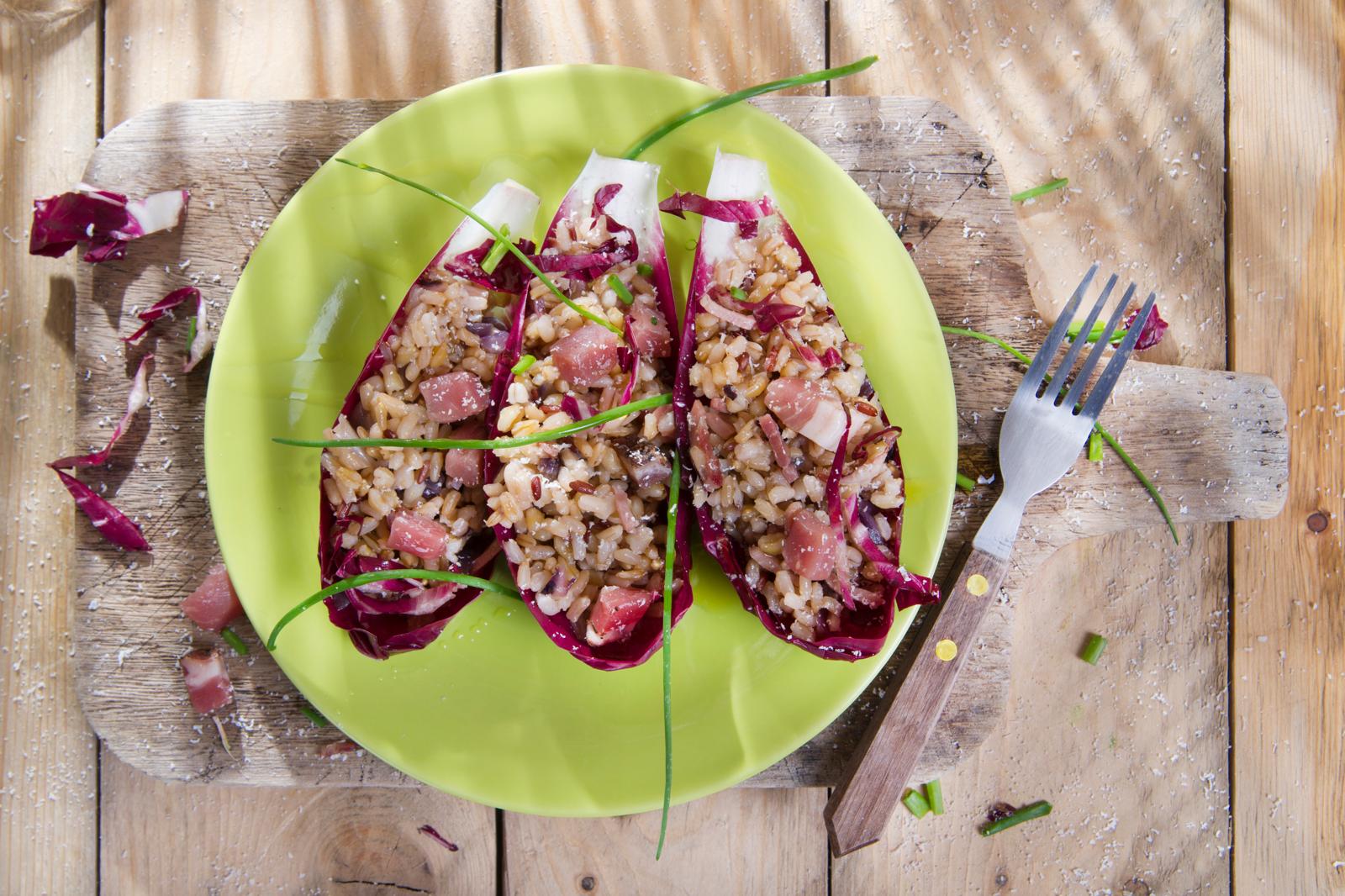 Risotto radicchio e speck