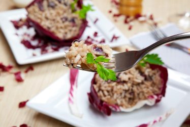 Risotto radicchio e taleggio