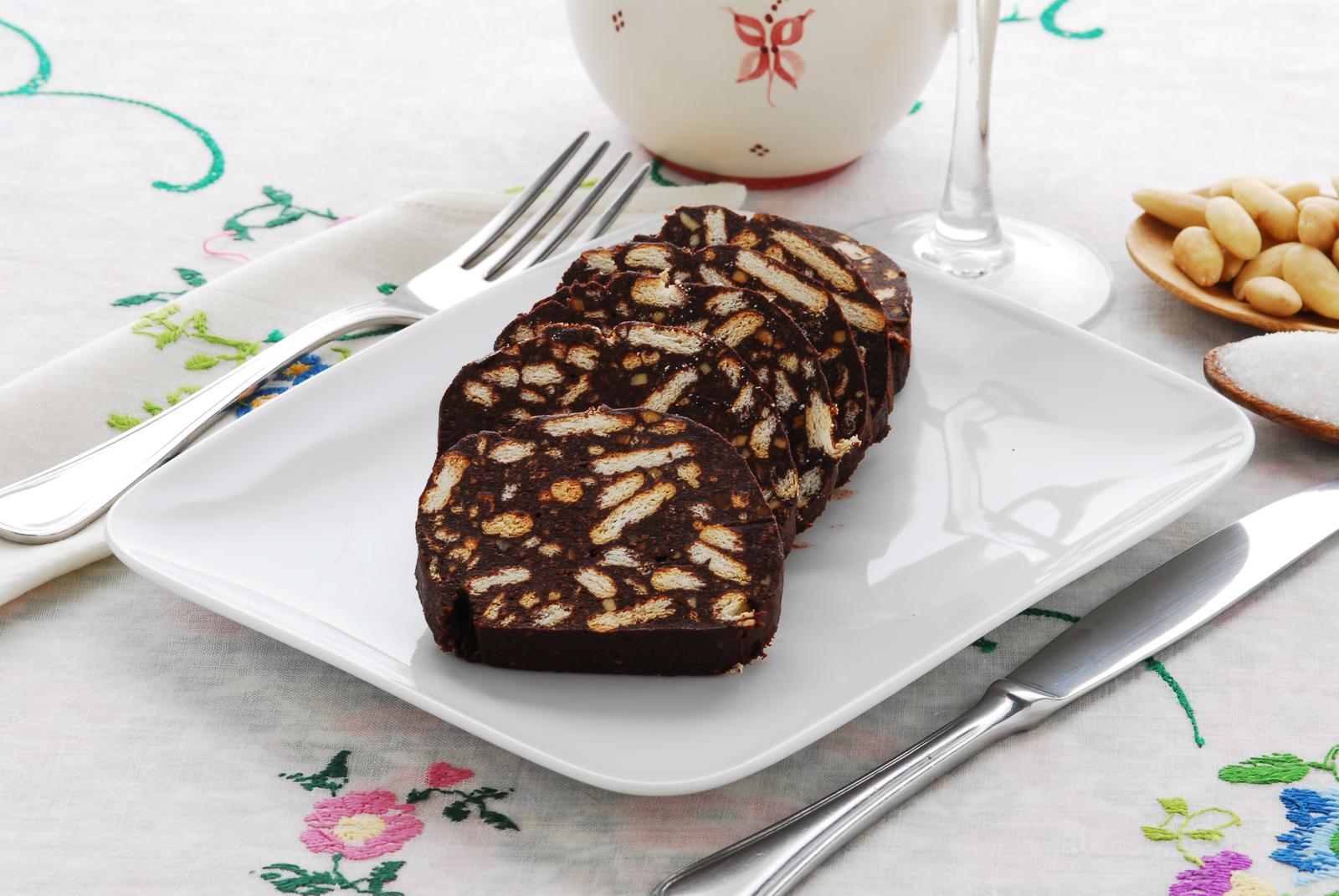 Salame di cioccolato senza uova