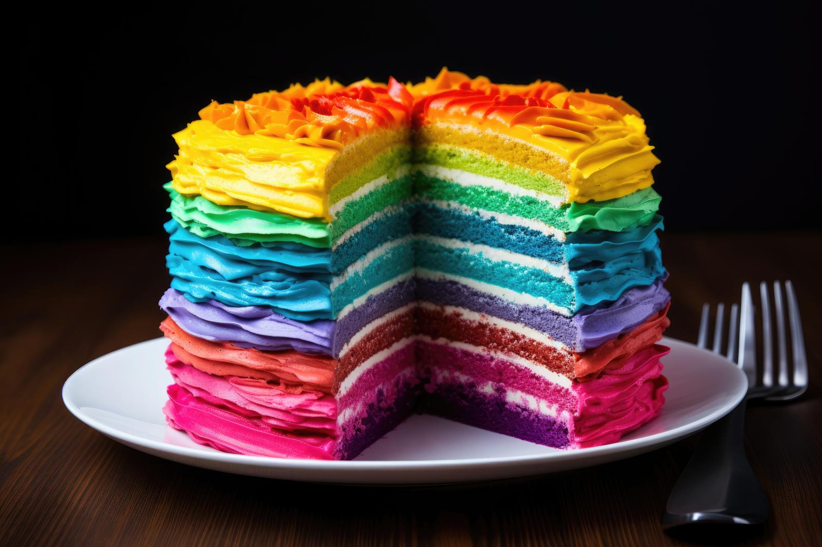 Torta arcobaleno