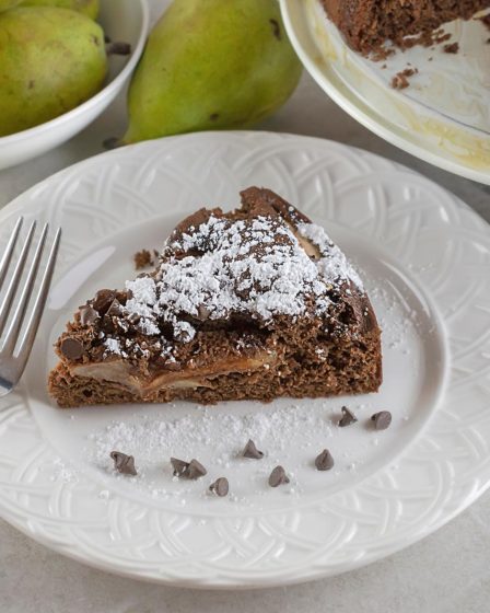 Torta pere e cioccolato