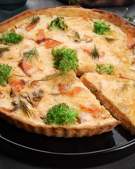 Torta salata prosciutto e formaggio