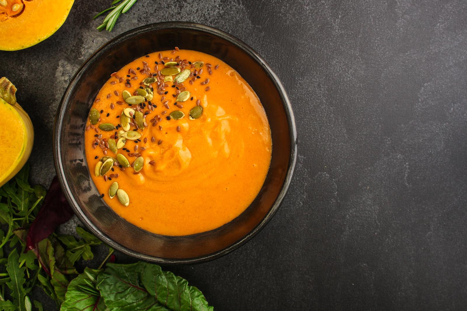 Vellutata di zucca e carote